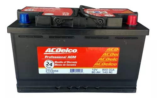 Batería Acdelco 80ah Agm 80l4 2723056