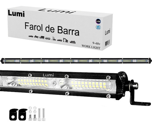 Farol De Barra Led Linear Auxilar 9d 300w 12v-60v Off-road