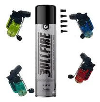 Comprar Refil + Kit 4 Mini Maçarico Portátil Recarregável Isqueiro