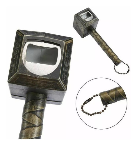 Imagen 2 de 3 de Martillo Thor Destapador Avengers Marvel Abrebotellas