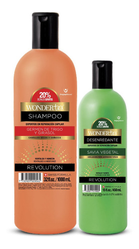 Shampoo Y Savia Wonder Tex Germen De Trigo Y Girasol