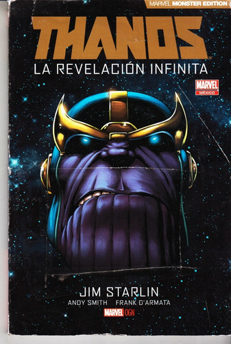 Comic Marvel Monster Edition Thanos La Revelación Infinita