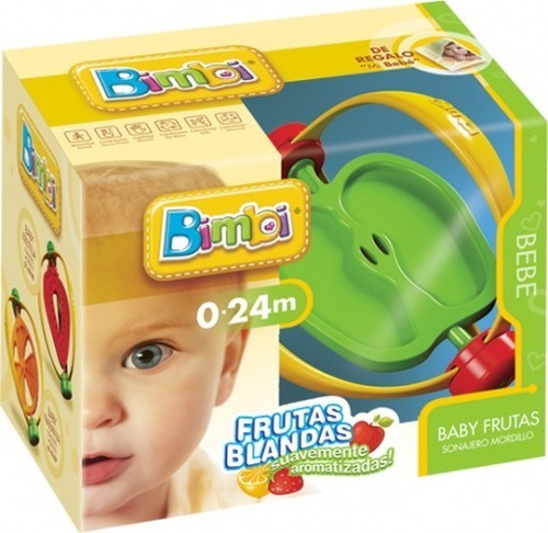 Mordillo Sonajero Blando Baby Frutas Bimbi (6294)