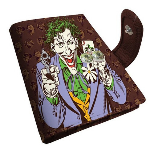Porta Cartao Pu Carteira Coringa Joker Dc Comics Wb Geek