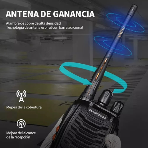 4 Radios Uhf Baofeng Bf-888s Con Auricular, Juegode 4 Manos