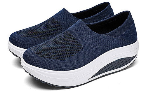 Zapatos De Plataforma Deportivos Para Mujer Talla Grande Mom