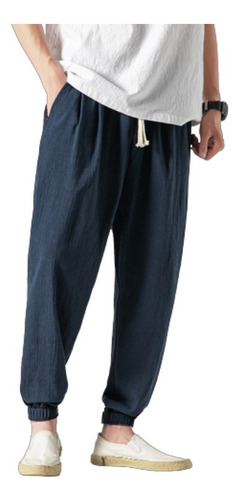 Pantalones De Lino De Hombre Tallas Grandes