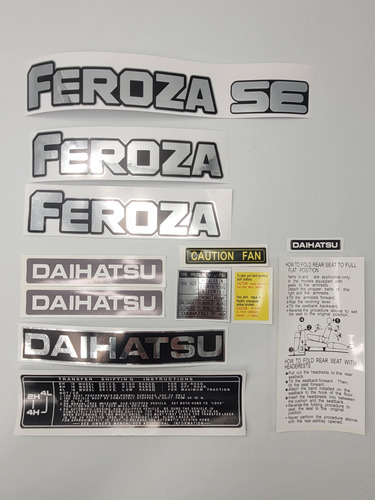 Daihatsu Feroza Calcomanías 