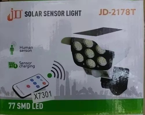 Foco Led Solar Con Sensor Tipo Camara