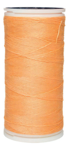 Caja 12 Pzas Hilo Coats Poliéster Liso 3 Cabos Fibra Corta Color T6980-0147 Naranja Pastel