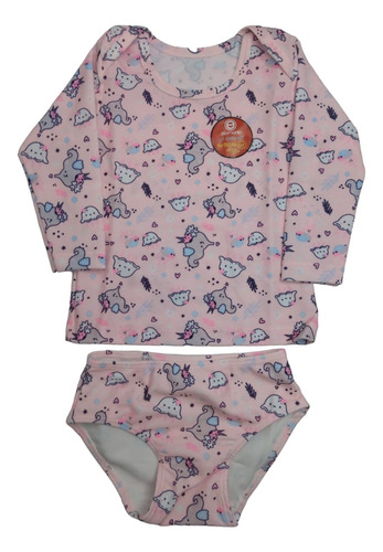 Malla Conjunto Bebe Elemento C/ Filtrosolar Uv50 Certificado