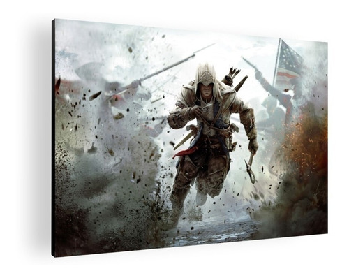 Cuadro Decorativo Mural Poster Assassins Creed 84x60 Mdf
