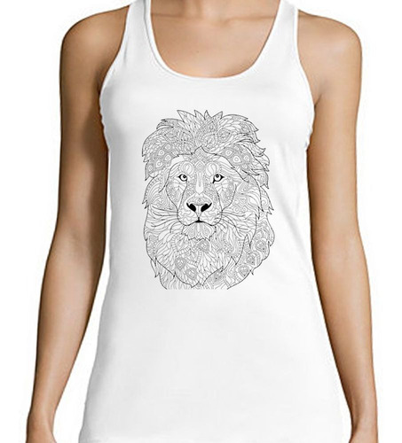 Musculosa Leon Dibujo De Lineas Arte