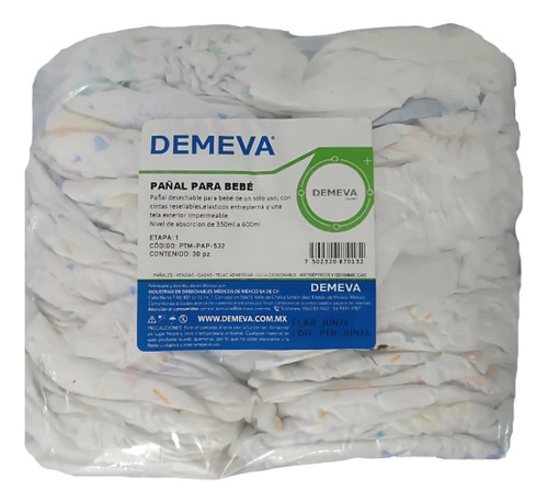 Pañal Americano Para Bebé Por Kilo Talla Etapa 7