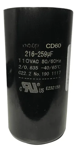 comprar Capacitor De Partida Tk 216uf-259uf 110v 36x70mm (fast-on)
