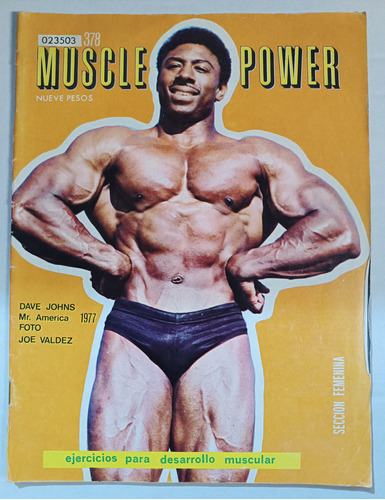 Revista Muscle Power # 378 Dave Johns Mr America 77