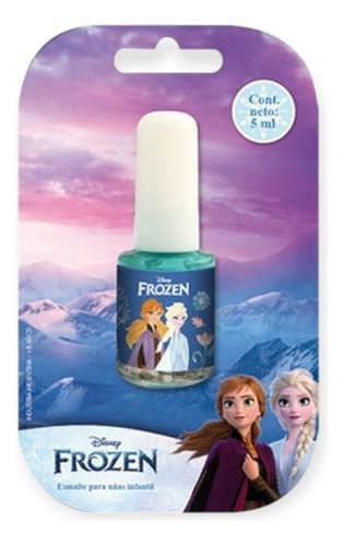 Esmalte De Frozen Con Glitter  Maquillaje Infantil X Unidad