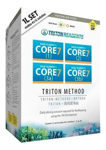 Método Balling Triton Concentrado Core 7 Base P/ Aquário 4l