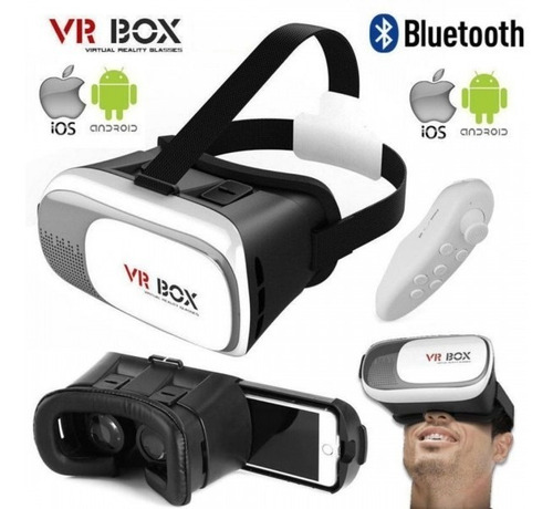 Visor Vrbox 2da. Gen + Control Vr Bluetooth + 1000 Juegos