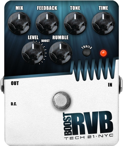 Pedal Reverb Analogo C/ Boost Tech 21 Sansamp Rvb-t