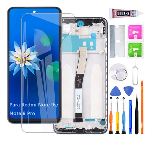 Pantalla Para Redmi Note 9s / Note 9 Pro Display Con Marco