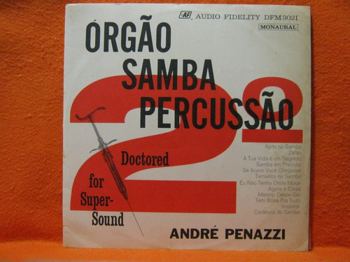 Andre Penazzi Orgão Samba Percussão Vol  2 - Lp Disco Vinil