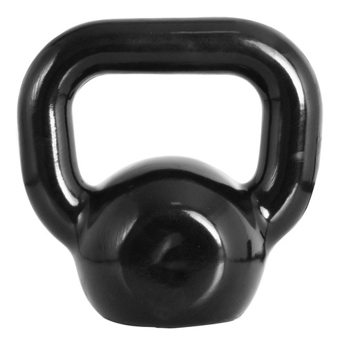 Kettlebell Emborrachado De 04kg Para Treinos Funcionais Cor Preto