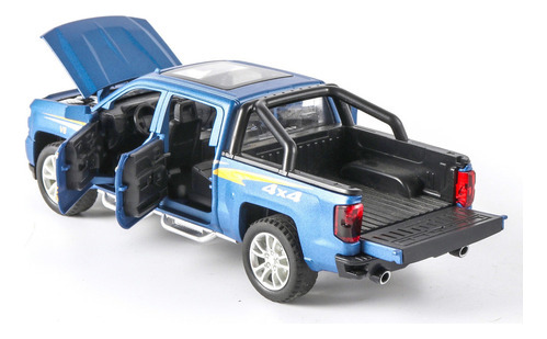 Chevrolet Silverado 4x4 Escala 1:32 Miniatura Metal