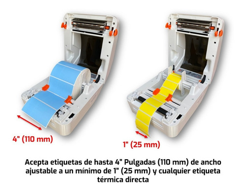 Kit Impresora Etiquetas Térmica Códigos Mercado Full C/fact.