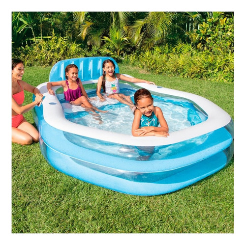 Piscina Inflable Cuadrada Infantil Intex 57186 556 Litros