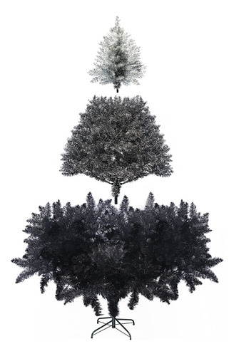 Árvore De Natal Artificial Senjie Black Gradient Spruce 6 Pé