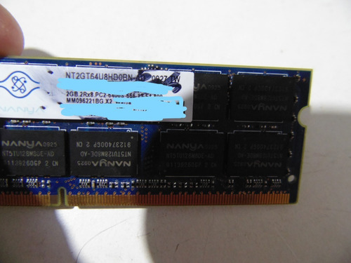 Memória Para O Notebook Neopc A3150 Nanya Ddr2 2gb 800mhz (Usado)