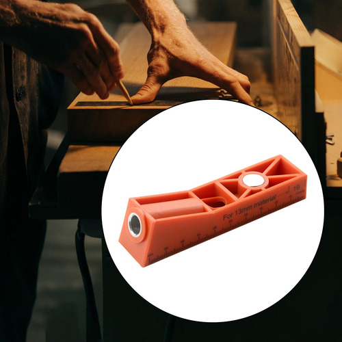 Localizador De Furos Para Marcenaria, Vermelho Bolso Único