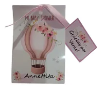 Comprar Souvenirs Baby Shower Velitas De Noche Globo Rosa X 20 U