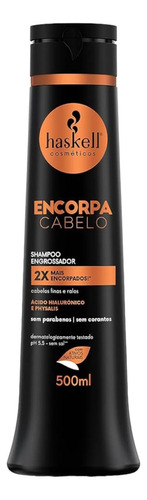 Shampoo Haskell Encorpa Cabelo Engrossar Fios 500 Ml
