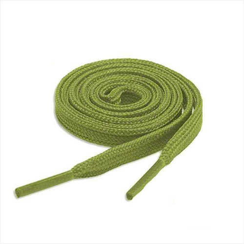 Par De Cordones Color Verde Militar, 140cm Calidad Superior