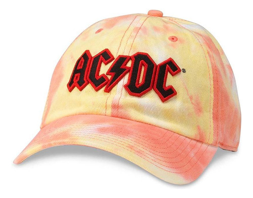 Jockey Ac/dc Tie Dye Ball Red Orange Yellow American Needle