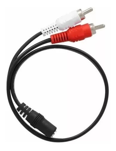Cable De Audio Hembra 3,5 A 2 Plug (blanco Rojo)