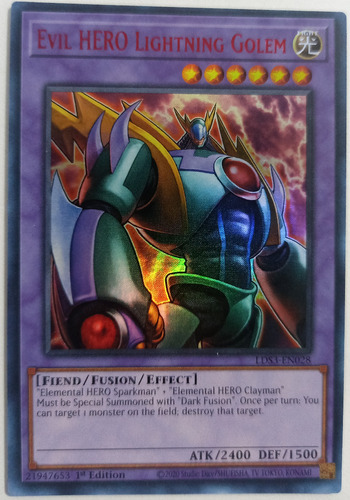 Evil Hero Lightning Golem - Ultra Rare    Lds3  Rojo