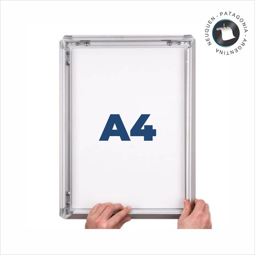 Display Publicitario Tipo Cuadro A4 De Aluminio + Impresion