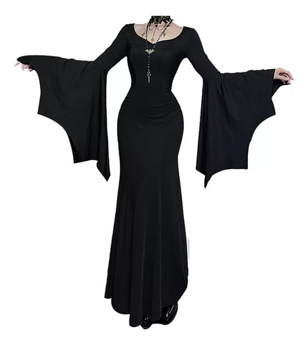 Vestido De Disfraz De Morticia Addams