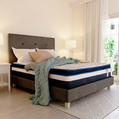 Imagen 2 de 5 de Combo Colchón Eldorado Sencillo Florence 100 X 190 Cm + Base