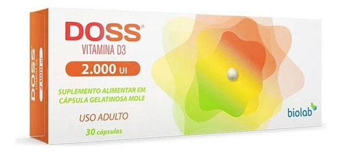 Doss 2000 Ui - Vitamina D - Caixa 30 Cápsulas