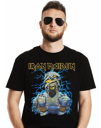 Polera Iron Maiden Powerslave Metal Impresión Directa