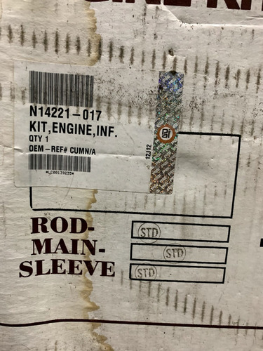 Imagen 6 de 6 de Conjunto De Motor Kit Overhaul Cummins N14 Marca Pai