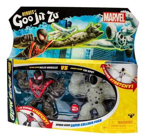 Heroes Of Goo Jit Zu Marvel Glow Surge Miles Morales Vs