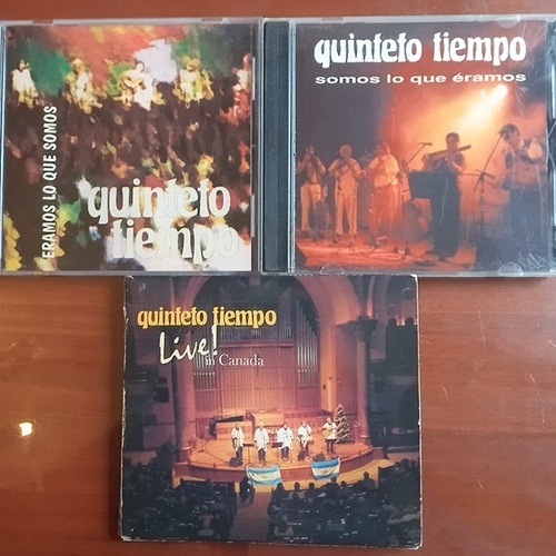 Quinteto Tiempo. Lote De 3 Cd Originales. 