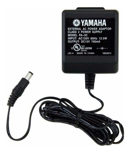 Adaptador Corriente Yamaha 12v 700 Ma P/teclados Eléctricos
