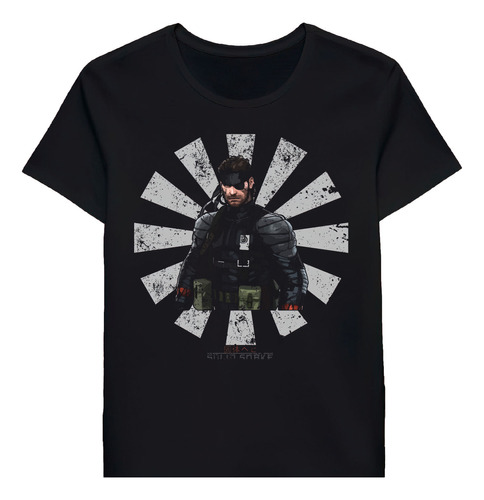 Remera Solid Snake Retro Japanese Metal Gear 46034100