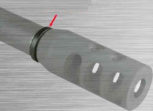 Imagen 4 de 7 de Rondana De Aplastamiento Arandela Muzzle Brake 1/2x28 .223